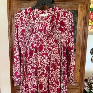 Natalie Martin Red and White Maxi Dress